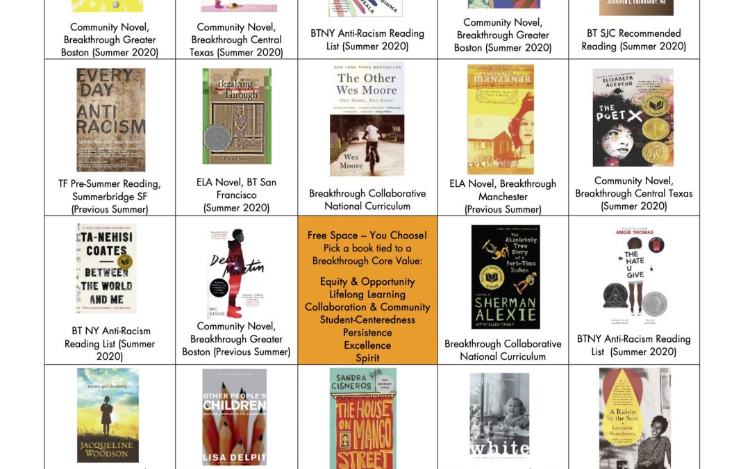 Breakthrough Summer 2020 Reading List: Social Justice & Equity