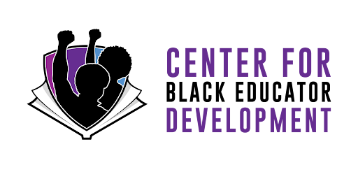 CBED Logo featuring three silhouetted figures with raised fists inside a purple and black shield, next to the text Center for Development in bold purple letters, symbolizing educational empowerment and opportunity.